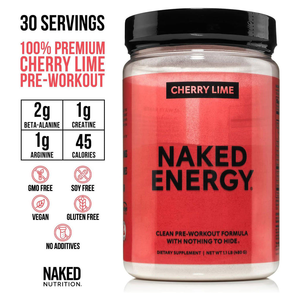 Suplemento preentrenamiento con cítricos | Naked Energy - 30 porciones