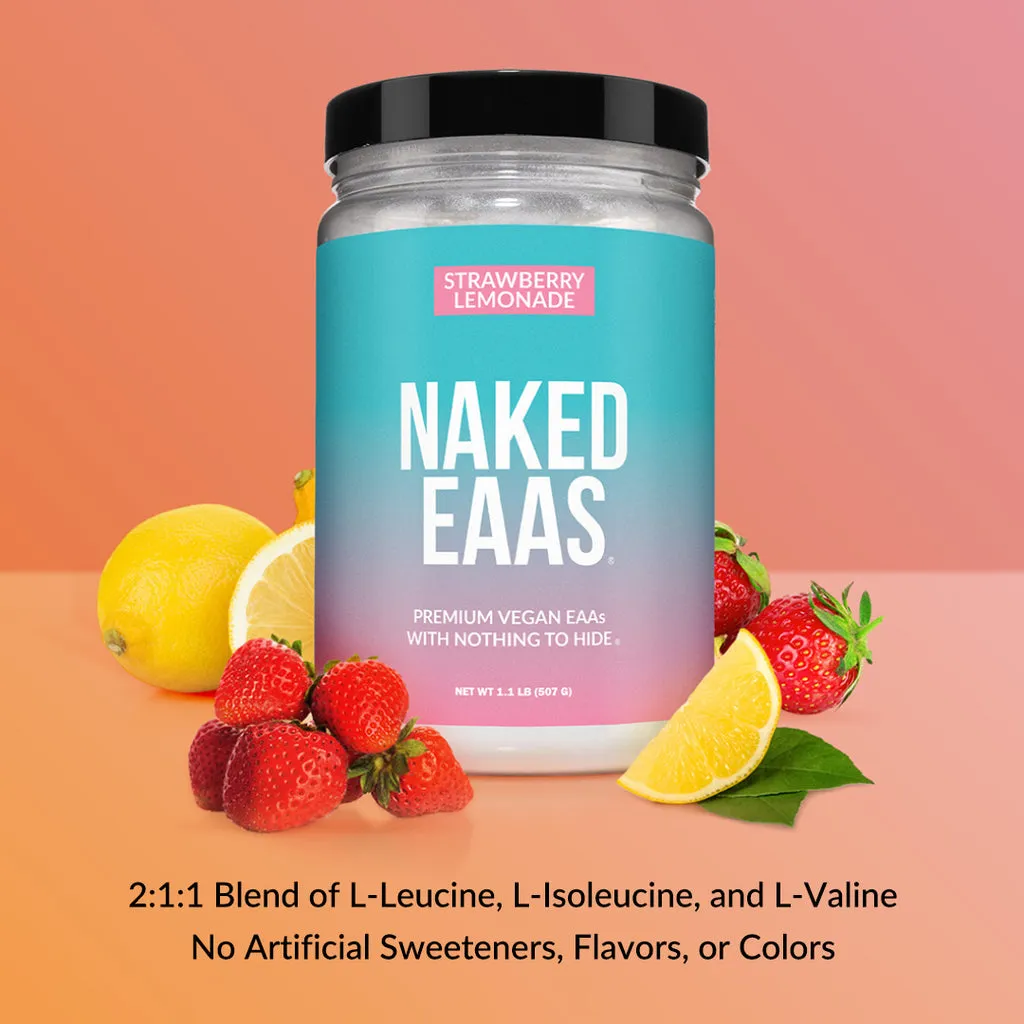 Strawberry Lemonade Essential Amino Acids Supplement | Naked EAAs - 26 Servings