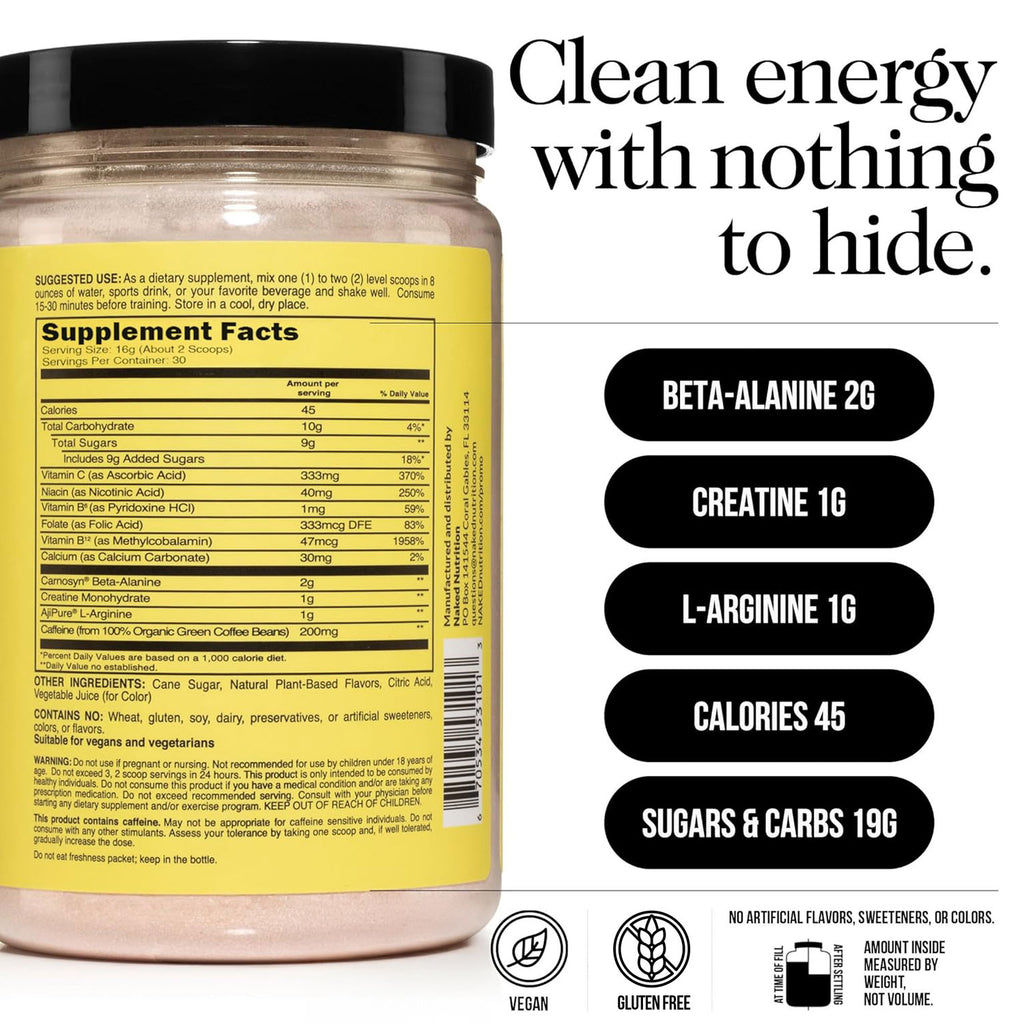 Pre Workout Supplement Fruit Punch