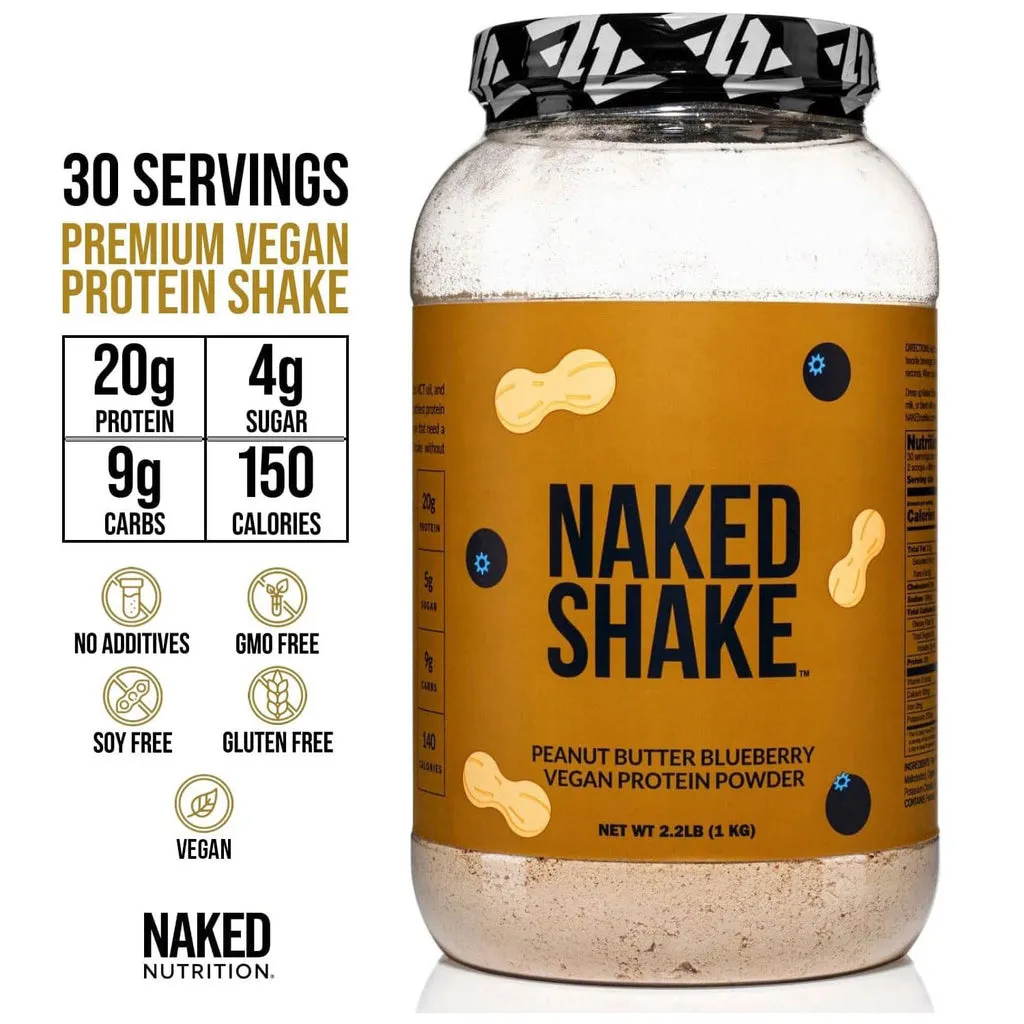 peanut butter blueberry protein shake