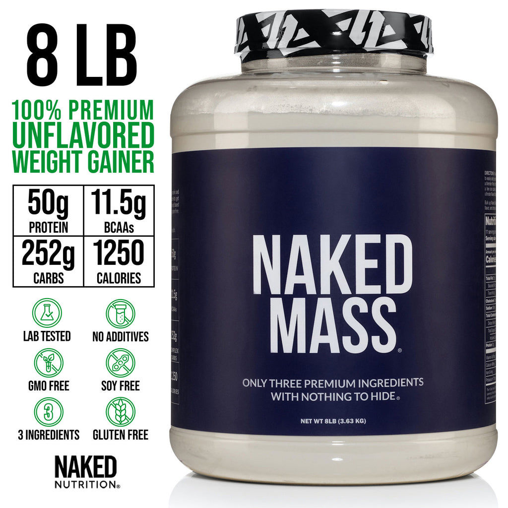 Suplemento proteico para aumentar de peso | Naked Mass - 8 libras