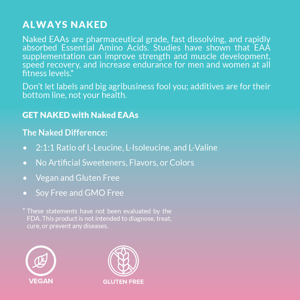 Strawberry Lemonade Essential Amino Acids Supplement | Naked EAAs - 26 Servings