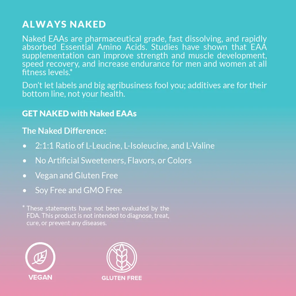 Strawberry Lemonade Essential Amino Acids Supplement | Naked EAAs - 26 Servings