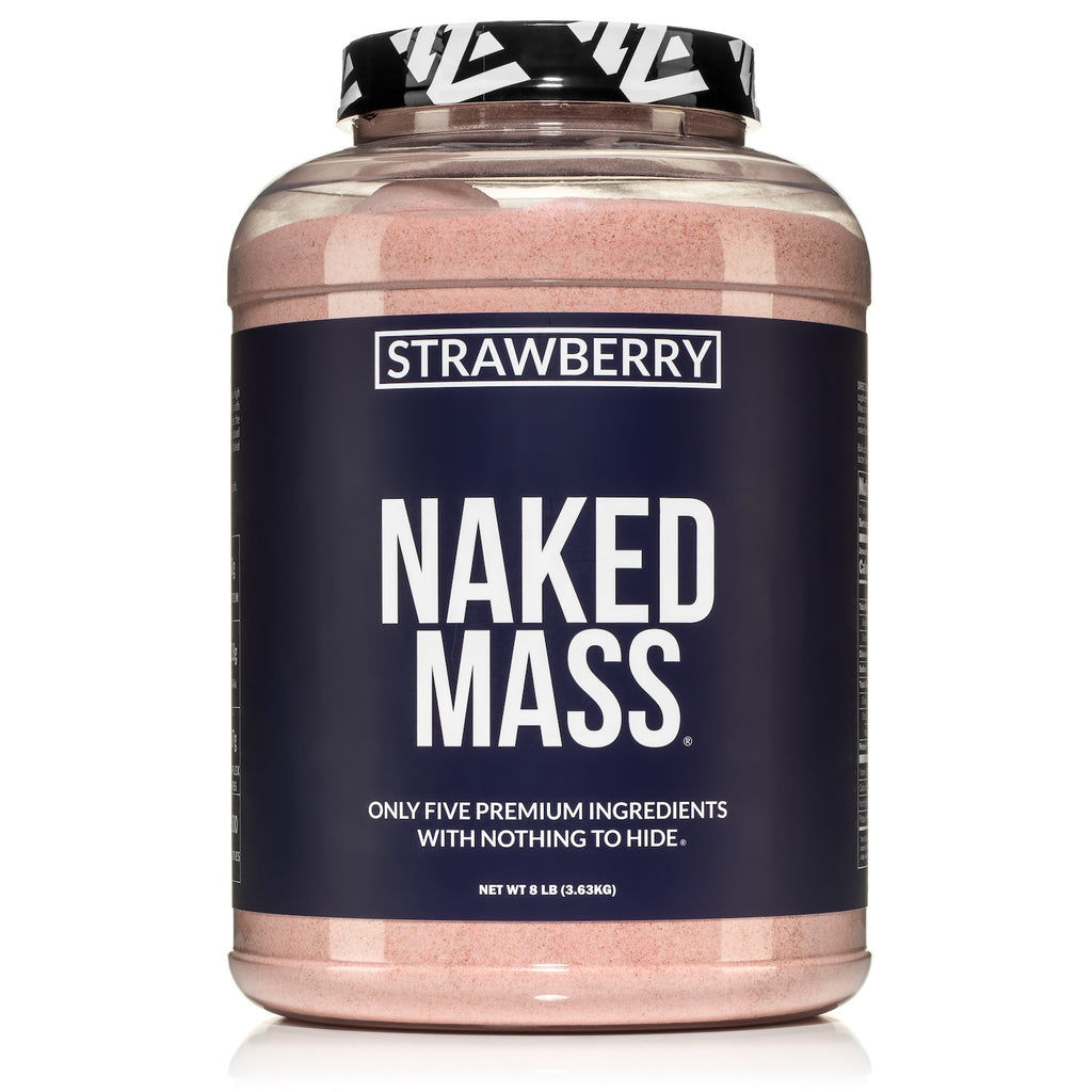 Strawberry Mass Gainer Protein Supplement | Naked Mass - 8LB