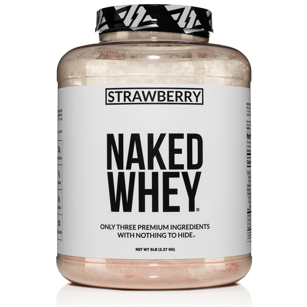 strawberry grass-fed whey protein