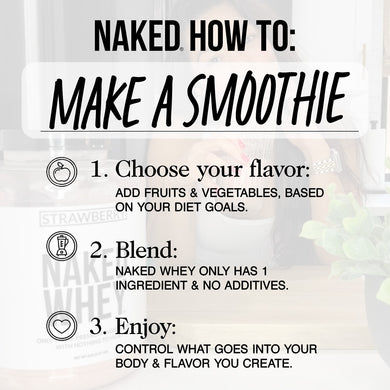 Grass Fed Whey Protein Powder | Naked Whey - 1LB