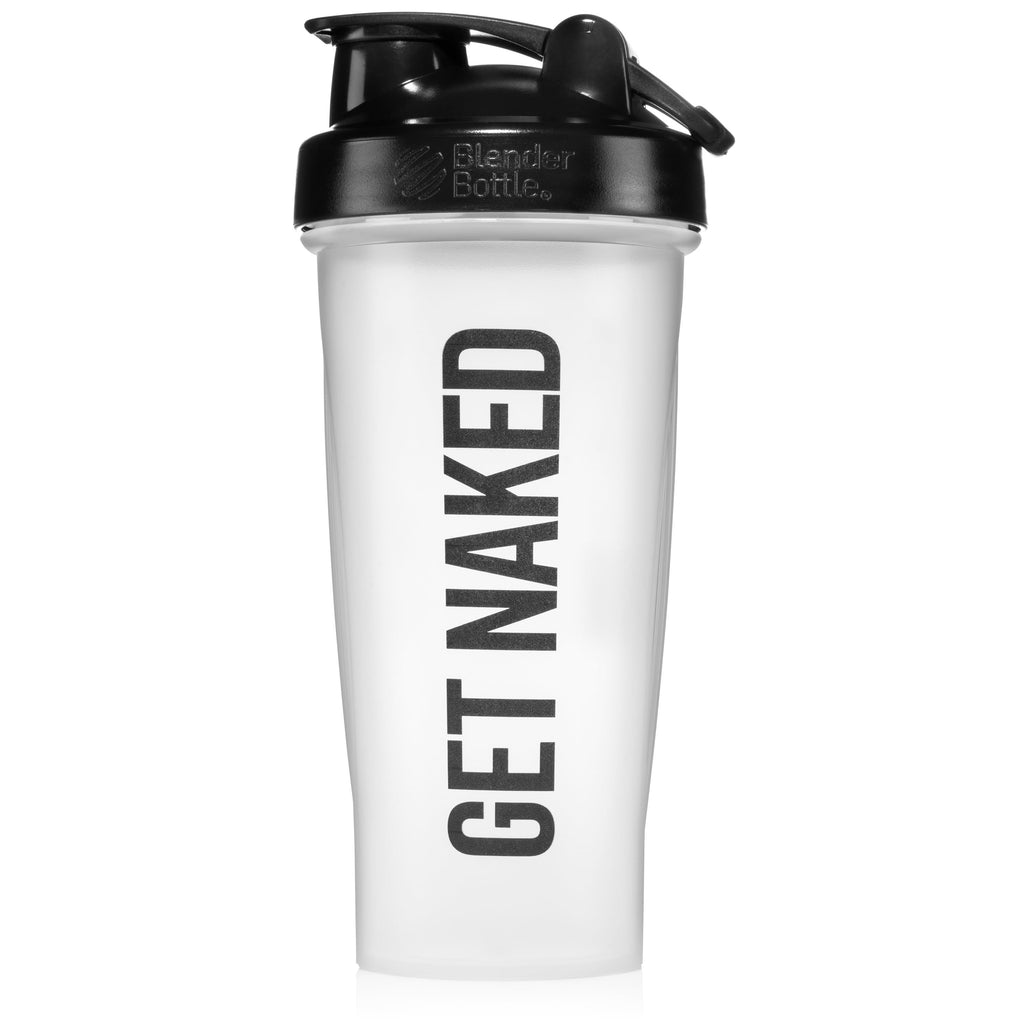 Botella mezcladora con bola mezcladora GET NAKED Naked Nutrition - 28 oz - Transparente
