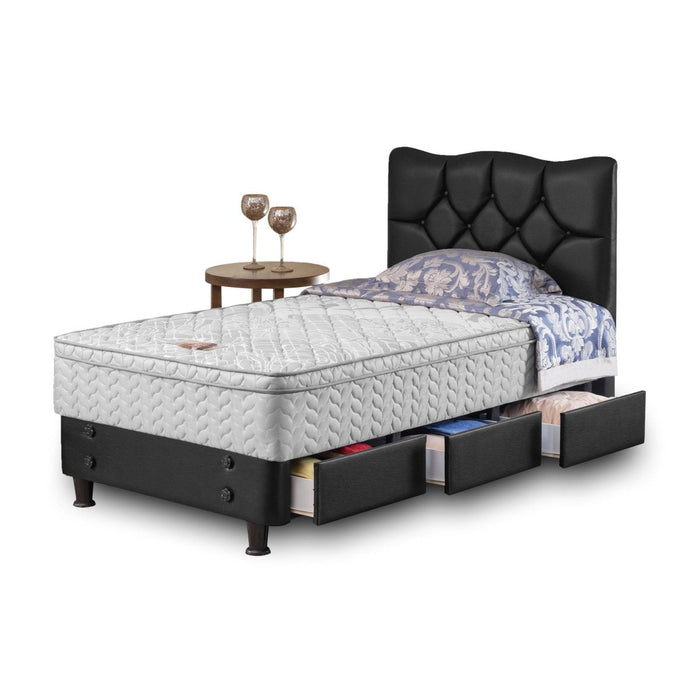 Kasur Springbed Guhdo Standard Drawer BED Plushtop HB Lavela Fullset