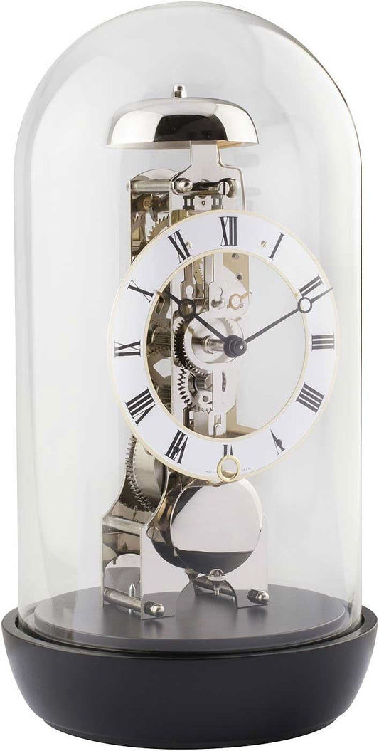 Hermle Table Clock 30x15.5x15.5 cm Wood • Mechanical Skeleton Movement • Hour Strike
