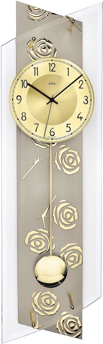 AMS Aluminum Wall Clock • Silent Radio-Controlled Movement • Elegant Design