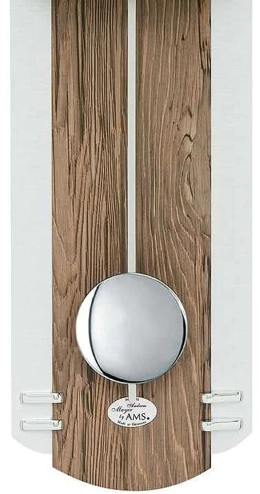 AMS Wall Clock 60x22x7 cm Wood • Radio-Controlled • Modern Design