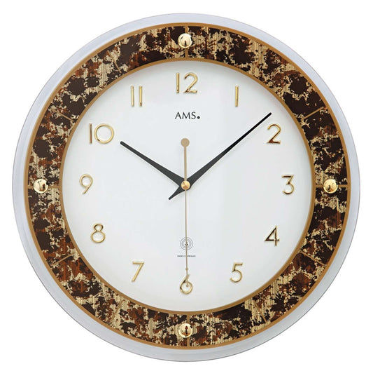 AMS Wanduhr 31 cm Ø Aluminium • Funk • Modern