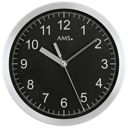 AMS Wall Clock 20x20x4 cm Aluminum • Radio-Controlled • Modern Design