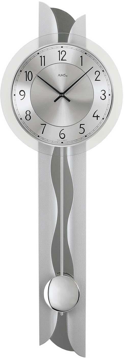 AMS Wall Clock 69x23x7 cm Wood • Modern Design • Precise Quartz Movement