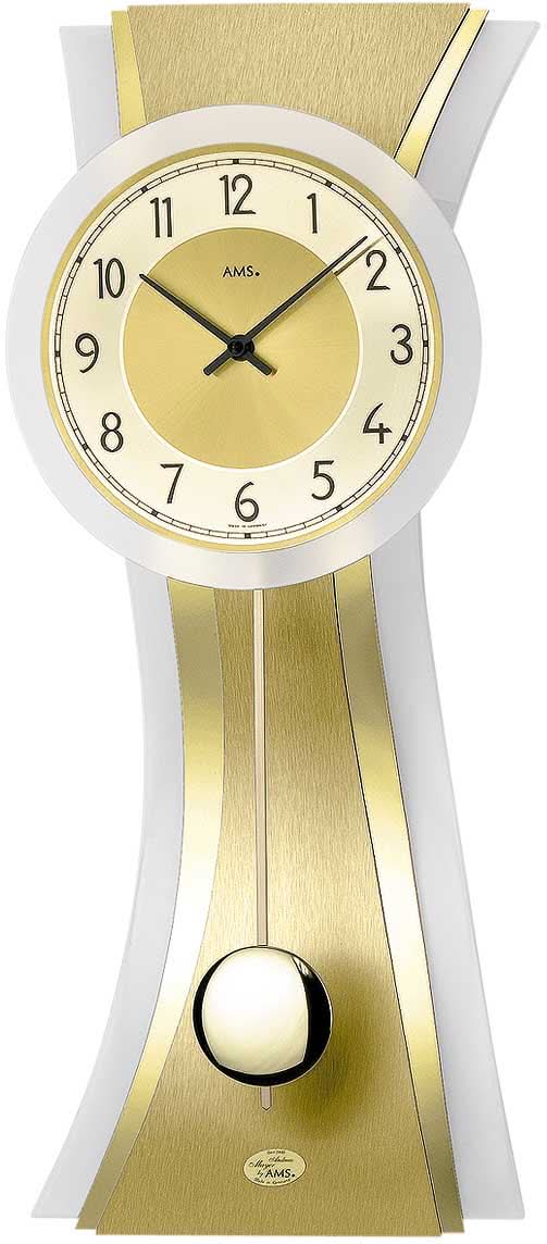 AMS Wall Clock 63x11x30.2 cm Metal • Modern Design • Precise Quartz Movement