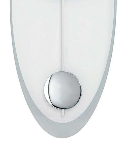 AMS Wanduhr 50x19x3 cm Glas • Präzises Quarzpendelwerk • Modernes Glas-Metall-Design