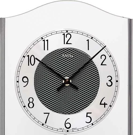 AMS Wall Clock 50x20x5 cm Glass • Modern Elegance • Precise Quartz Movement