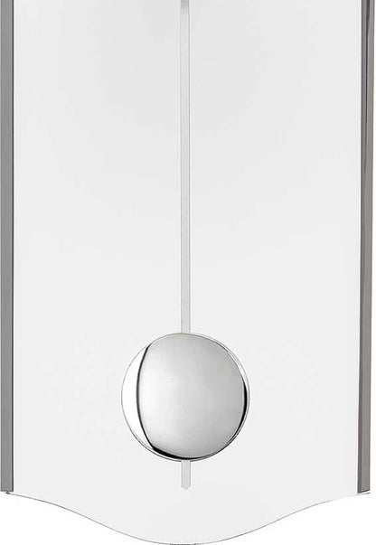 AMS Wall Clock 50x20x5 cm Glass • Modern Elegance • Precise Quartz Movement