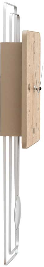 AMS Wall Clock 50x23x5 cm Wood • Quartz Movement • Modern Design