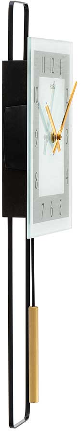 AMS Wall Clock 68x24 cm Metal • Radio-Controlled • Modern Design