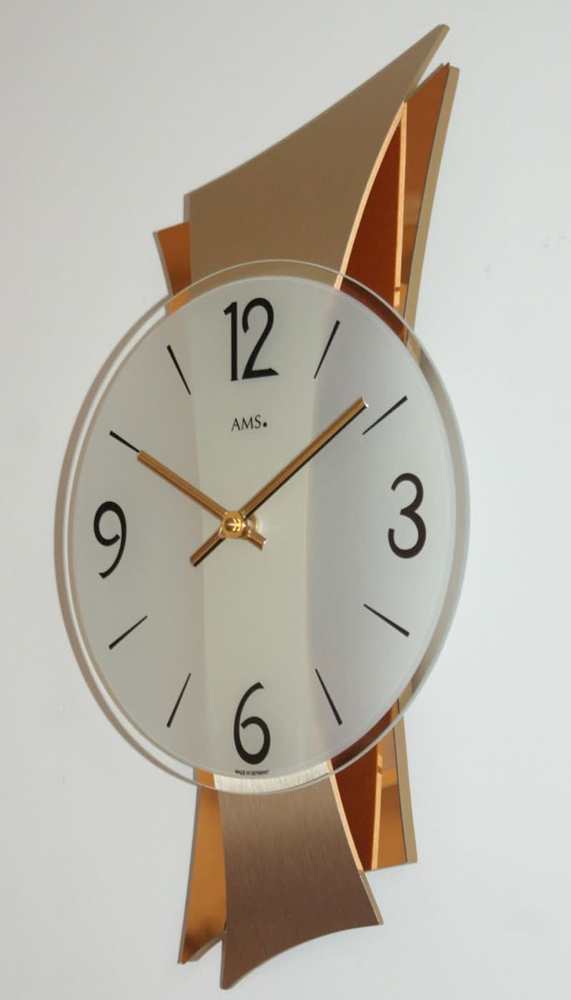 AMS Wanduhr • Stilvoll • Präzise