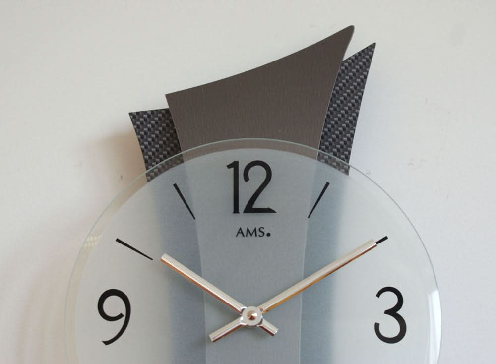 AMS Wall Clock 43x23x6 cm Metal • Quartz Movement • Modern Design