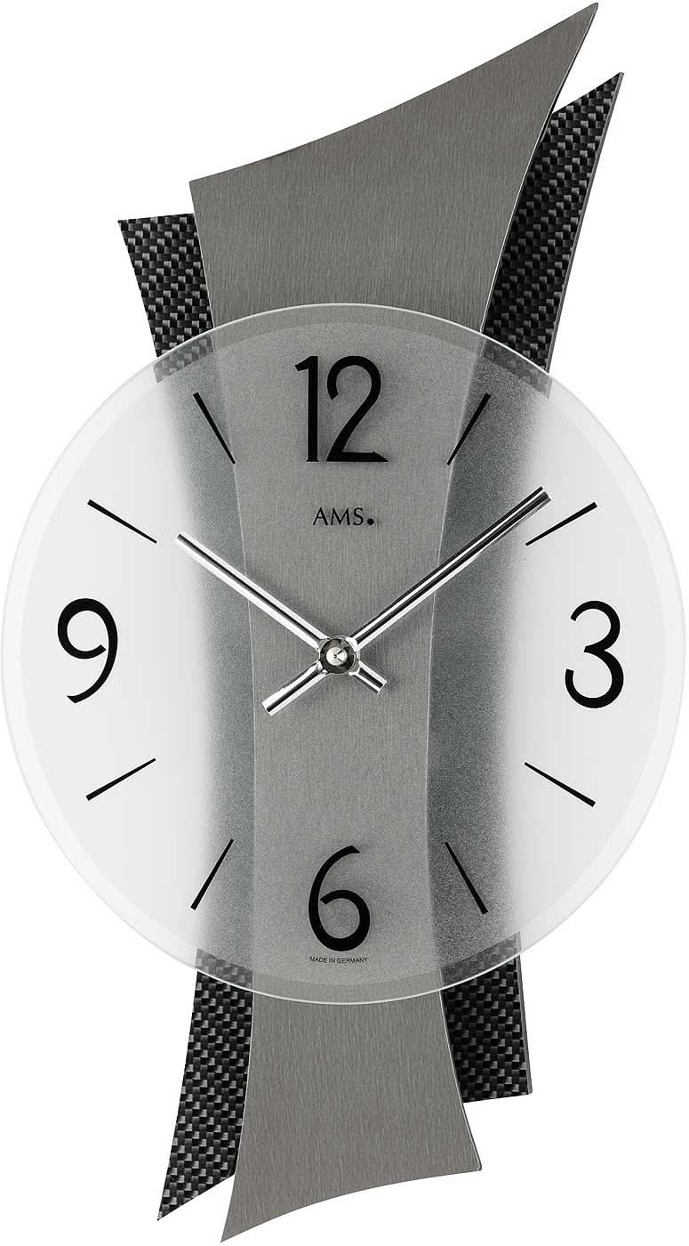 AMS Wall Clock 43x23x6 cm Metal • Quartz Movement • Modern Design