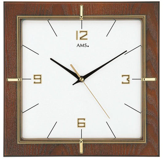 AMS Wanduhr • Zeitloses Design • Präzises Uhrwerk