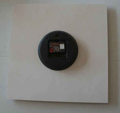 AMS Wall Clock 34x34x4 cm Wood • Modern Design • Silent Quartz Movement