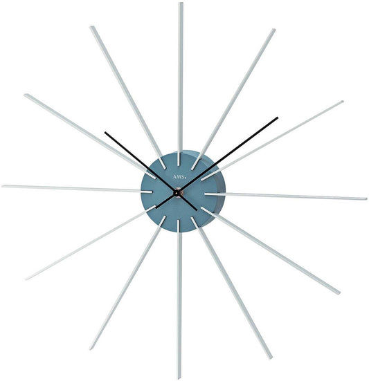 AMS Wanduhr 50 cm Ø Kunststoff • Präzises Quarzwerk • Modernes Design