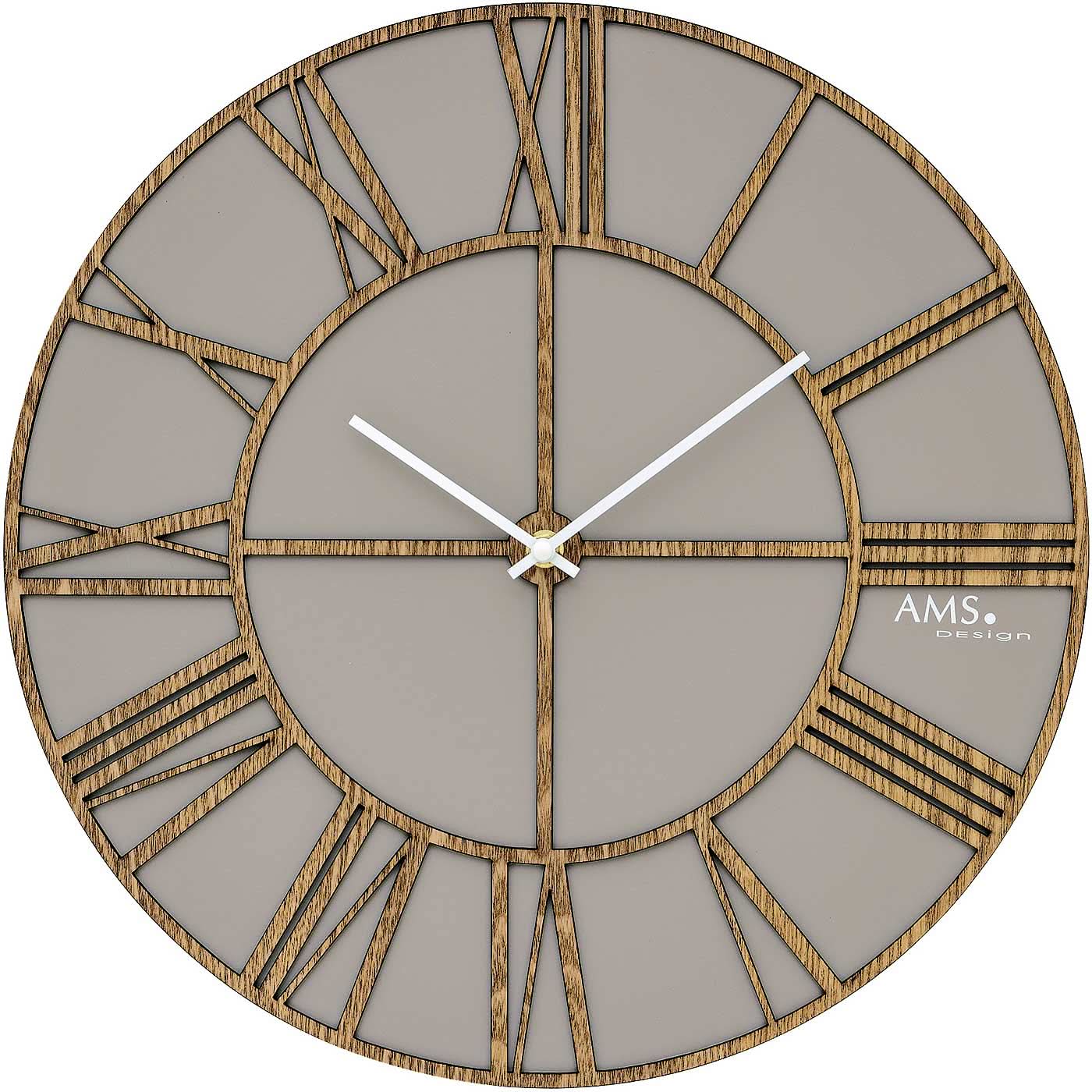 AMS Wanduhr • Modernes Design • Präzise Zeitmessung