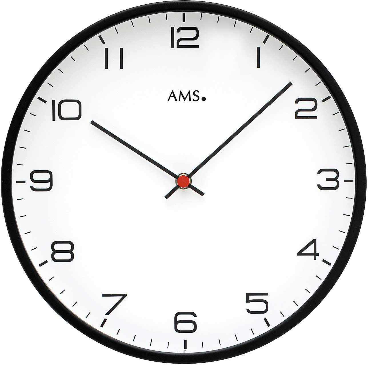 AMS Wall Clock 30 cm Ø Metal • Precise Quartz Movement • Timeless Design