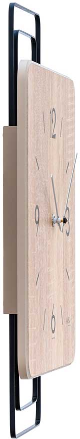 AMS Wall Clock 42x30x5 cm Wood • Quartz Movement • Modern Design