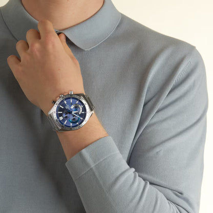 Casio Edifice EFV-620D-2AVUEF Men's Watch • Sporty Chronograph • Striking Stainless Steel Design