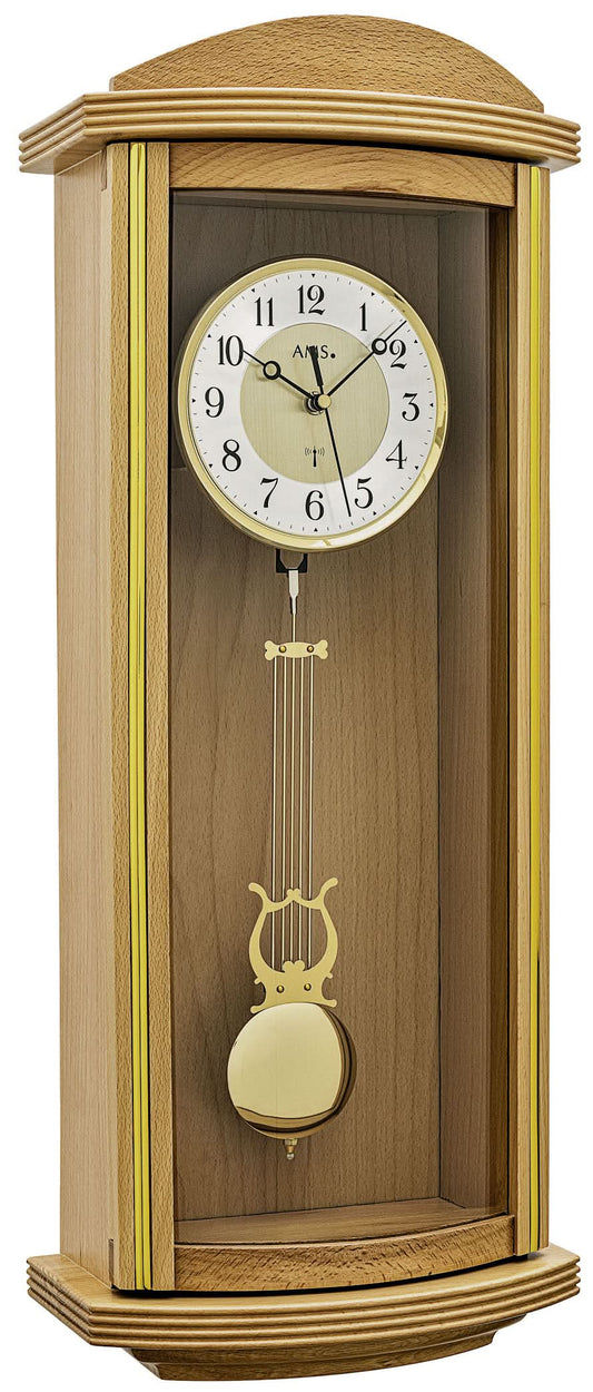 AMS Wanduhr • Funkgesteuert • Präzises Uhrwerk