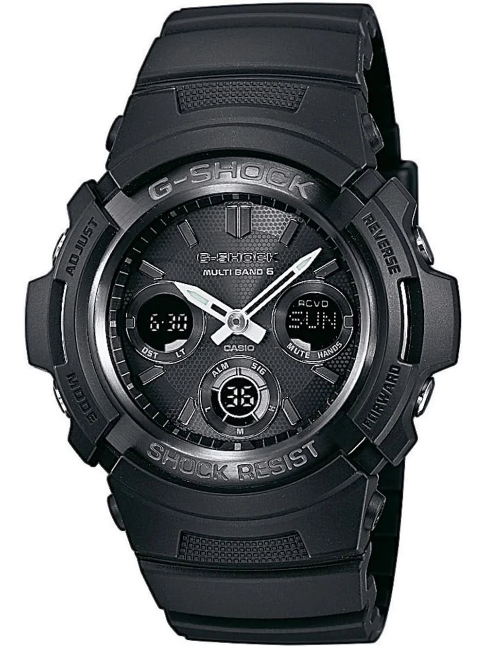 Casio G-Shock AWG-M100B-1AER Herrenuhr • Funk/Solar • All Black