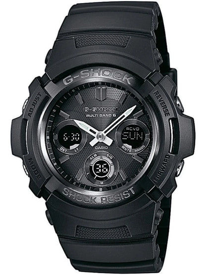 Casio G-Shock AWG-M100B-1AER Herrenuhr • Funk/Solar • All Black