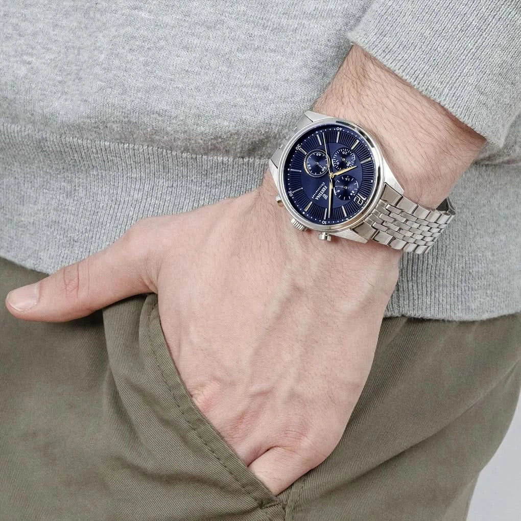 Festina Timeless Chronograph F20285/3 Herrenuhr • Präzises Quarzwerk • Edelstahl