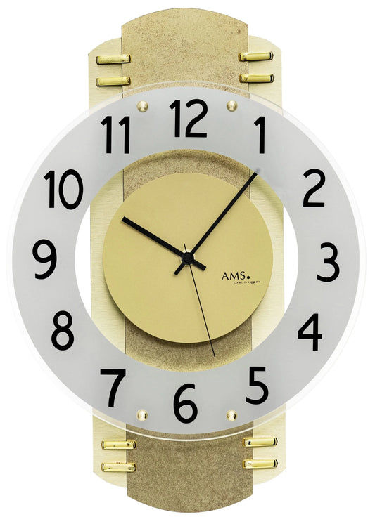 AMS Wanduhr Funkgesteuert • Modernes Design