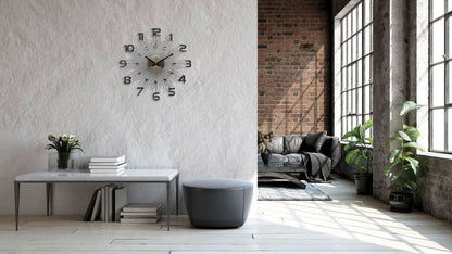 JVD Wall Clock 49x49x5 cm Metal • Modern Design • High-Quality Metal