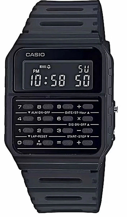 Casio Vintage CA-53WF-1BEF Watch • Iconic Retro Design • 8-Digit Calculator