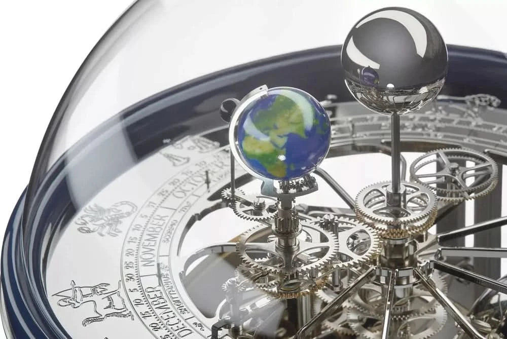Hermle Table Clock 35x29x29 cm Wood • Astronomical Display • Westminster Chime