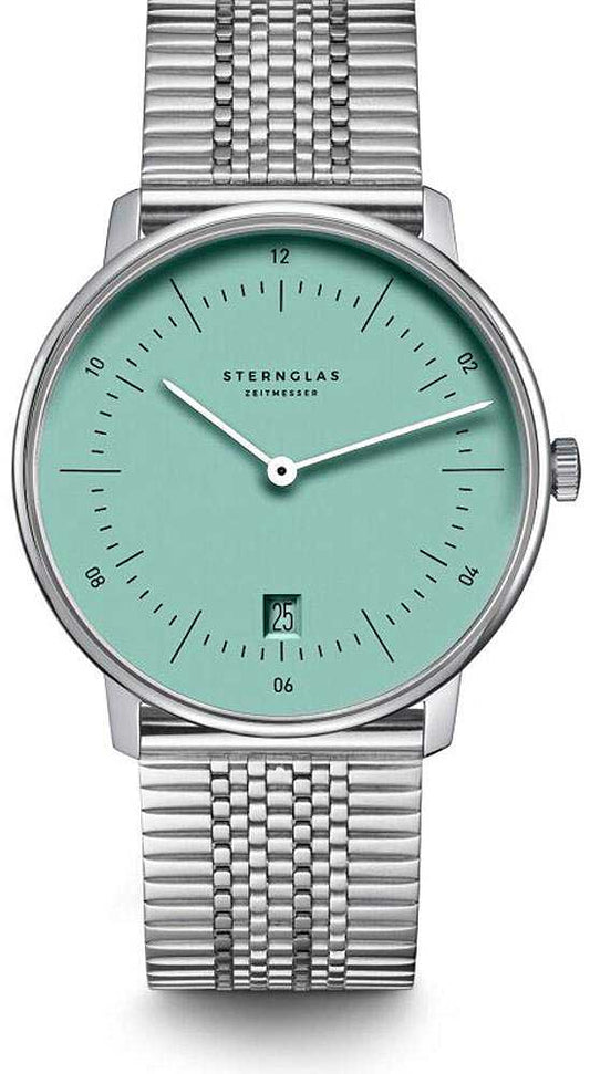 Sternglas Naos S01-NA37-ME08 Unisex-Uhr • Bauhaus-Design • Saphirglas