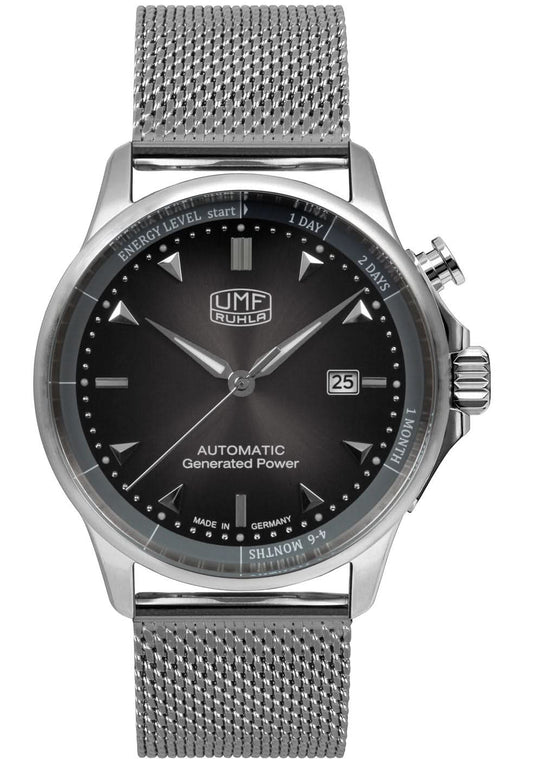 UMF Ruhla Autokinetic 1062M-2 Men's Watch • Kinetic Movement • Milanese Strap