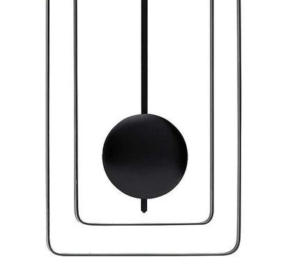 AMS Wall Clock 50x23x5 cm Wood and Metal • Quartz Movement • Modern Design