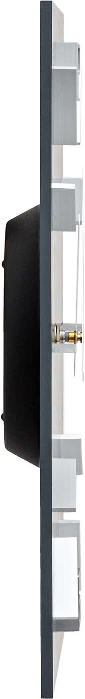 AMS Wall Clock 34x34x4 cm Wood • Modern Design • Precise Quartz Movement