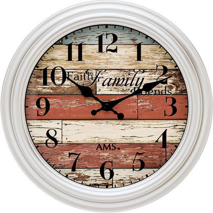 AMS Wanduhr • Präzises Uhrwerk • Zeitloses Design