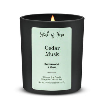 Cedar Musk Candle | Cedarwood + Moss
