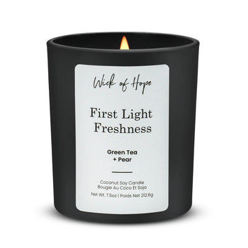 First Light Freshness Candle | Green Tea + Pear