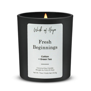 Fresh Beginnings Candle | Cotton + Green Tea
